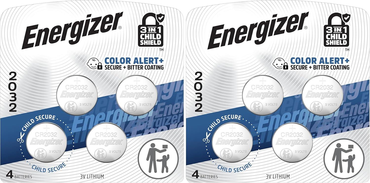 imageEnergizer CR2032 Lithium 3V Coin Batteries for Watches AirTags Key Fobs Small Electronics 10 PackCR2032