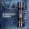 imageEnergizer LED Tactical Flashlight TAC700 Ultra Bright IPX4 Water Resistant Flash Light Rugged Metal Body Manual Focus Batteries IncludedBlack Tac700