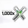 imageEnergizer Rechargeable AA Batteries Universal Double A Battery PreCharged 16 Count ampamp 1 Hour Battery Charger for AA ampamp AAA Batteries