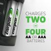 imageEnergizer Rechargeable AA Batteries ampamp AAAAA Battery Charger Recharge Pro With 4 AA NiMH Batteries AutoSafety Feature Overcharge ProtectionBatteries  Charger