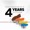 imageEnergizer Size 312 Hearing Aid Batteries EZ Turn ampamp Lock Hearing Aid Batteries Size 312 24 CountBrown Tab