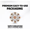 imageEnergizer Size 312 Hearing Aid Batteries EZ Turn ampamp Lock Hearing Aid Batteries Size 312 24 CountBrown Tab