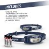imageEnergizer Universal Plus LED Headlamp Lightweight Bright Headlamp for Outdoors Camping and Emergency Light for Adults and Kids Includes Batteries Pack of 2Navy