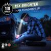 imageEnergizer Universal Plus LED Headlamp Lightweight Bright Headlamp for Outdoors Camping and Emergency Light for Adults and Kids Includes Batteries Pack of 2Green