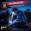 imageEnergizer Universal Plus LED Headlamp Lightweight Bright Headlamp for Outdoors Camping and Emergency Light for Adults and Kids Includes Batteries Pack of 2Black