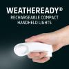 imageEnergizer Weatheready Rechargeable Flashlights for Home Pack of 3 Emergency Flashlight for Hurricane Supplies Survival Kits Power Outages LED Flash Light with Convenient Plugin DesignWhite