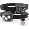 imageEnergizer LED Headlamp PRO 2Pack IPX4 Water Resistant Headlamps HighPerformance Head Light for Outdoors Camping Running Storm Survival LED Light for Emergencies Batteries IncludedMidnight Black