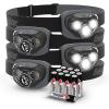 imageEnergizer LED Headlamps PRO260 4Pack IPX4 Water Resistant Headlamps HighPerformance Head Light for Outdoors Camping Running Storm Survival LED Light for Emergencies Batteries Included4Pack