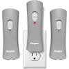imageEnergizer Weatheready Rechargeable Flashlights for Home Pack of 3 Emergency Flashlight for Hurricane Supplies Survival Kits Power Outages LED Flash Light with Convenient Plugin DesignGray