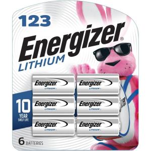 imageEnergizer 123 Lithium Batteries 6 Pack 3V Photo Batteries6 Count Pack of 1