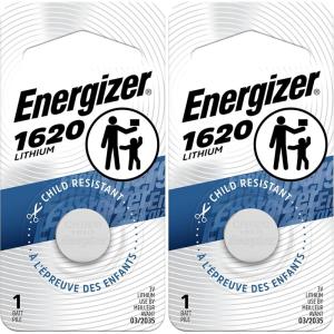 imageEnergizer 1620 Lithium Coin Battery 1 Pack1 Count Pack of 2