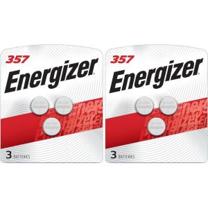 imageEnergizer 357303 Batteries 3 Pack 15V Silver Oxide Button Cell Batteries3 Count Pack of 2