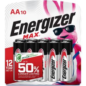 imageEnergizer AA Batteries MAX Double AA Battery Alkaline 24 Count10 Count Pack of 1