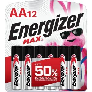 imageEnergizer AA Batteries MAX Double AA Battery Alkaline 24 Count12 Count Pack of 1