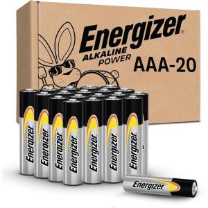 imageEnergizer Alkaline Power AA Batteries 20 Pack Double A Batteries Alkaline LongLastingAAA  20 Count