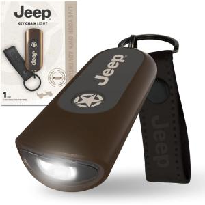 imageEnergizer Jeep Mini LED Flashlight Keychain with Touch Tech 25 Lumens Compact Portable Light with switchless Control for Any Adventure on or Off Road