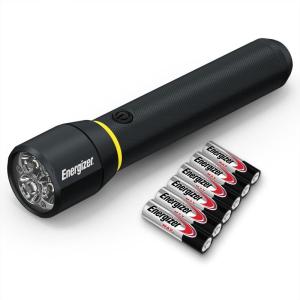 imageEnergizer LED Flashlight Vision PRO Ultra Bright 1000 Lumens IPX4 Water Resistant AircraftGrade Aluminum LED Light Rugged Metal Flash Light for Outdoors Emergency Power Outage Black