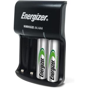 imageEnergizer Recharge Basic Battery Charger Rechargeable AAA and Rechargeable AA Batteries ChargerBattery Charger