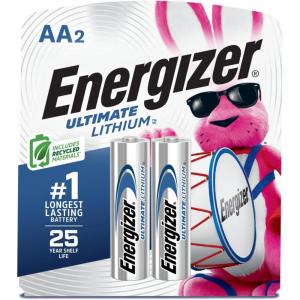 imageEnergizer Ultimate Lithium AA Batteries 8 Pack 15V Lithium Double A BatteriesAA