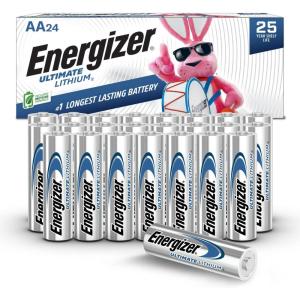 imageEnergizer Ultimate Lithium AA Batteries Pack 15V AA Batteries 24 Count