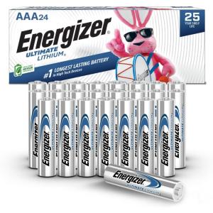 imageEnergizer Ultimate Lithium AAA Batteries 1 Pack Lithium Triple A Batteries24 Count Pack of 1