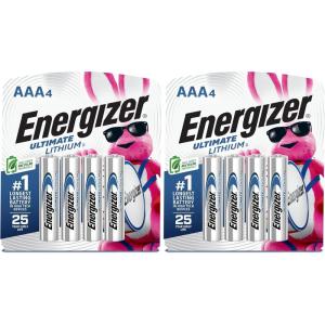 imageEnergizer Ultimate Lithium AAA Batteries 4 Pack Lithium Triple A Batteries4 Count
