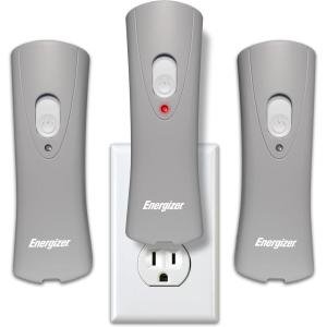 imageEnergizer Weatheready Rechargeable Flashlights for Home Pack of 3 Emergency Flashlight for Hurricane Supplies Survival Kits Power Outages LED Flash Light with Convenient Plugin DesignGray