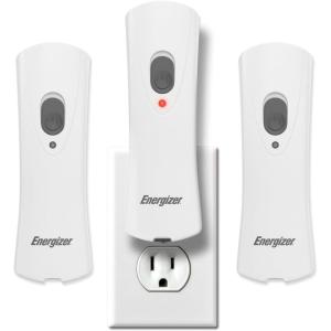 imageEnergizer Weatheready Rechargeable Flashlights for Home Pack of 3 Emergency Flashlight for Hurricane Supplies Survival Kits Power Outages LED Flash Light with Convenient Plugin DesignWhite