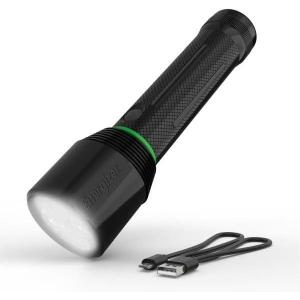 imageEnergizer X3500 LED Rechargeable Flashlight Powerful 3500 Lumen Flash Light IPX4 Water Resistant Excellent Emergency Power Outage Light