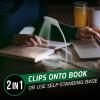 imageENERGIZER Rechargeable LED Book Light FLEX 3 Modes Warm Clip On Reading Light with Flexible Neck for Reading in Bed USB IncludedGray