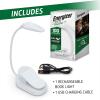 imageENERGIZER Rechargeable LED Book Light FLEX 3 Modes Warm Clip On Reading Light with Flexible Neck for Reading in Bed USB IncludedWhite