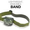 imageEnergizer LED Headlamp Bright Headlamp for Outdoors Camping and Mechanic Work Light Includes Batteries Pack of 1 Rust RedForest Green