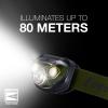 imageEnergizer LED Headlamp Bright Headlamp for Outdoors Camping and Mechanic Work Light Includes Batteries Pack of 1 Rust RedForest Green