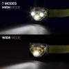 imageEnergizer LED Headlamp Bright Headlamp for Outdoors Camping and Mechanic Work Light Includes Batteries Pack of 1 Rust RedForest Green