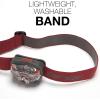 imageEnergizer LED Headlamp Bright Headlamp for Outdoors Camping and Mechanic Work Light Includes Batteries Pack of 1 Rust RedRustic Red