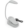 imageENERGIZER Rechargeable LED Book Light FLEX 3 Modes Warm Clip On Reading Light with Flexible Neck for Reading in Bed USB IncludedGray