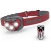 imageEnergizer LED Headlamp Bright Headlamp for Outdoors Camping and Mechanic Work Light Includes Batteries Pack of 1 Rust RedRustic Red