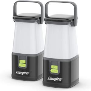imageENERGIZER LED Camping Lantern 360 PRO 2Pack IPX4 Water Resistant Tent Light Ultra Bright Battery Powered Lanterns for Camping Outdoors Emergency Power Outage2 Pack