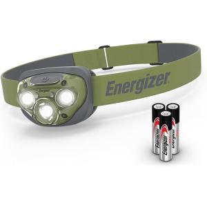 imageEnergizer LED Headlamp Bright Headlamp for Outdoors Camping and Mechanic Work Light Includes Batteries Pack of 1 Rust RedForest Green