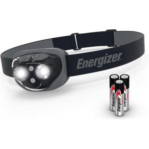 imageEnergizer LED Headlamp Bright Headlamp for Outdoors Camping and Mechanic Work Light Includes Batteries Pack of 1 Rust RedMidnight Black