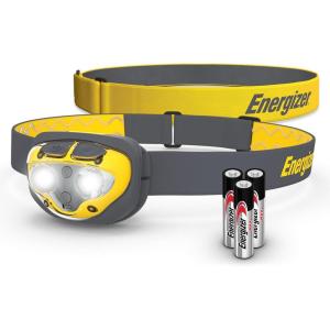 imageEnergizer LED Headlamp Pro360 Extra Headband Included IPX4 Water Resistant Headlamps HighPerformance Head Light for Outdoors Camping Running Storm Batteries Included