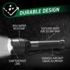 imageEnergizer 10000XTR Rechargeable LED Tactical Flashlight 10000 Lumens Durable Metal Flashlight with Boost Mode for Extreme Brightness