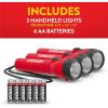 imageEVEREADY LED Flashlights 3Pack Bright Flashlights for Emergencies and Camping Gear Power Outage Flash Light AA Batteries Included3 pack