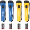imageEveready LED Flashlight 8Pack Bright Reliable Flashlights for General Purpose Great for Camping Car Emergency Storm Power Outage Handheld Flashlight Batteries IncludedYellow  Blue