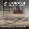 imageEnergizer FlexR LED Rechargeable Book Light for Reading in Bed Reading Light with Warm LED Color LongLasting and Lightweight Tan