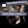 imageEnergizer FlexR LED Rechargeable Book Light for Reading in Bed Reading Light with Warm LED Color LongLasting and LightweightPurple