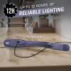 imageEnergizer FlexR LED Rechargeable Book Light for Reading in Bed Reading Light with Warm LED Color LongLasting and LightweightPurple