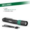 imageEnergizer X400 Pen Light Flashlight Rechargeable Bright Penlight IPX4 WaterResistant Lightweight and Durable Rechargeable Flashlight USB Charging Cable IncludedBlackGreen