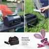 imageEnergizer 293W Portable Power Station Flashlight Lithium Solar Generator 120V300WPeak 600W Pure Sine Wave AC Outlet 60W USBC PD Case Outdoor Home Emergency Power Outage RV Camping CPAP