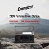 imageEnergizer 293W Portable Power Station Flashlight Lithium Solar Generator 120V300WPeak 600W Pure Sine Wave AC Outlet 60W USBC PD Case Outdoor Home Emergency Power Outage RV Camping CPAP